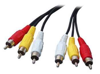 Шнур 3RCA-3RCA 1m