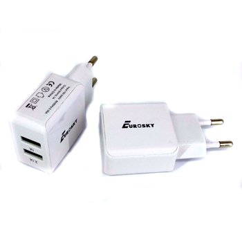 Зарядное устройство EUROSKY 2 USB (2.1A+1.5A)