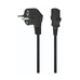 Кабель мережевий комп'ютерний Schuko PC-186 CEE7/7-C13, 0.5mm, 1.2M
