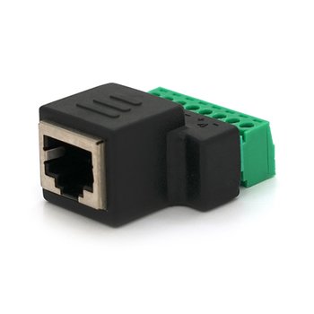 Разъем для подключения RJ-45(F) (8 контактов) с клеммами под кабель