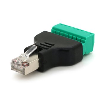 Разъем для подключения RJ-45(M) (8 контактов) с клеммами под кабель