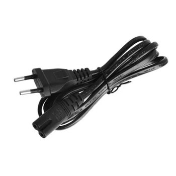 Шнур мережевий 2x0.75мм для побутової техніки "8", чорний 1.8м