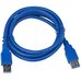 Шнур USB, штекер А - штекер А, Vers- 3.0, 1.5м, синий Шнур USB, штекер А - штекер А, Vers- 3.0, 1.5м, синий