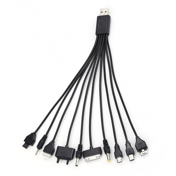 USB кабель с переходниками 10 в 1, 0,2м