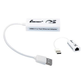 Перехідник USB - LAN адаптер KY-RTL8152B (100 Mbps)