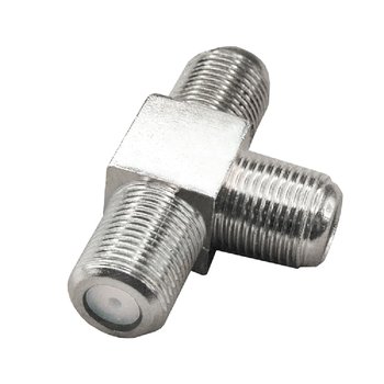 Переходник антенный гнездо F - 3 гнезда F