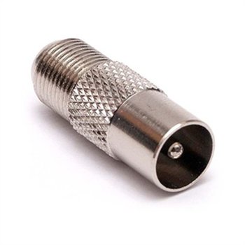 Переходник (гнездо F - штекер антенный ТВ)