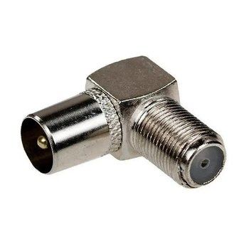 Разъем ТВ Штекер – Гнездо F угловой