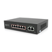 POE комутатор Merlion 6 POE 10/100 + 2 RJ45 10/100 вбудований блок живлення 52V 1.45A