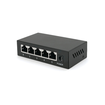 POE комутатор Merlion 4 POE 10/100 + 1 RJ45 10/100 зовнішній блок живлення 52V 0,92A
