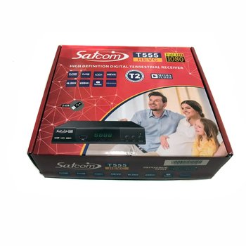 Ресивер Т2 Satcom 555 HEVC Lan Ресивер Т2 Satcom 555 HEVC Lan