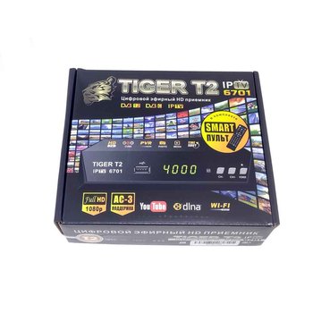 Ресивер Т2 Tiger T2 IPTV 6701 Ресивер Т2 Tiger T2 IPTV 6701