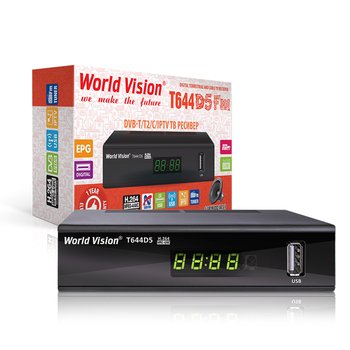 Ресивер Т2 World Vision T644D5 FM Ресивер Т2 World Vision T644D5 FM
