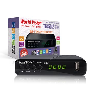 Ресивер Т2 World Vision T645D2 FM Ресивер Т2 World Vision T645D2 FM