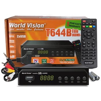 Ресивер Т2 World Vision T644B FM