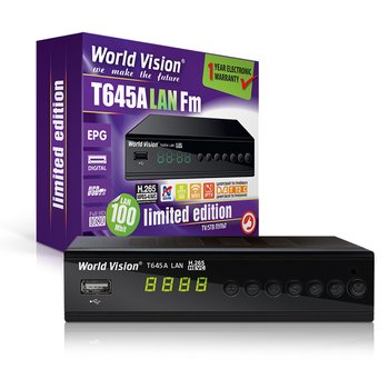 Ресивер Т2 World Vision T645A LAN FM