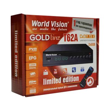 Ресивер Т2 World Vision T62A Ресивер Т2 World Vision T62A