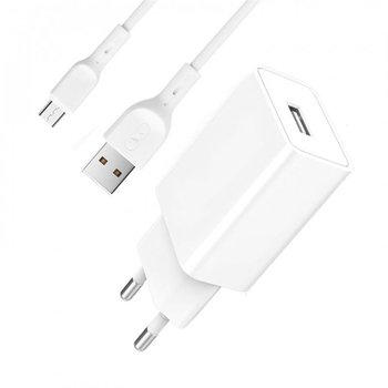 Зарядное устройство SkyDolphin SC36V (1USB, 2.4A) White (MZP-000118) + кабель microUSB