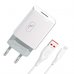 Зарядное устройство SkyDolphin SC06V (1USBx2.4A) White (MZP-000180) + кабель microUSB
