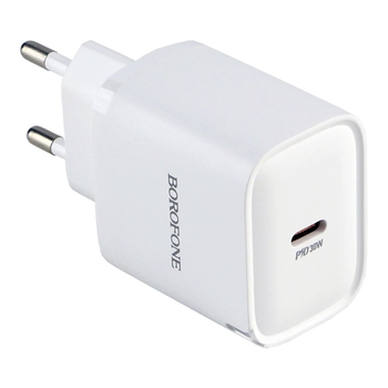 Зарядний Пристрій Borofone BA85A 2USB-C PD/QC 35W (Бiлий) 