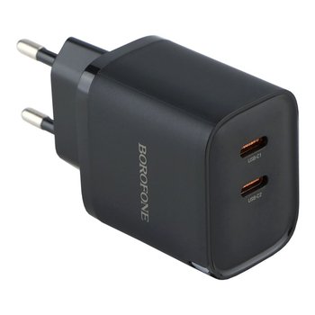 Зарядний Пристрій Borofone BA85A 2USB-C PD/QC 35W (Чорний)