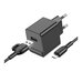 Зарядний Пристрій Borofone BAS11A 1USB 2.1A+USB to Micro (Чорний)