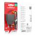 Зарядний Пристрій Borofone BAS12A 1USB QC3.0 18W+USB to Type-C (Чорний)