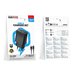 Зарядний пристрій Borofone BAS71A 1USB 2.1A+USB to Micro (Чорний)