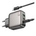 Зарядний Пристрій Borofone BAS56A 2USB-C/1USB QC/PD 45W GAN+Type-C to Type-C (Чорний)