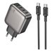 Зарядний Пристрій Borofone BAS57A 3USB-C/1USB PD/QC 67W GAN+Type-C to Type-C (Чорний)