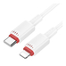 Кабель Borofone BX110 PD27W Type-C to Lightning (Білий)