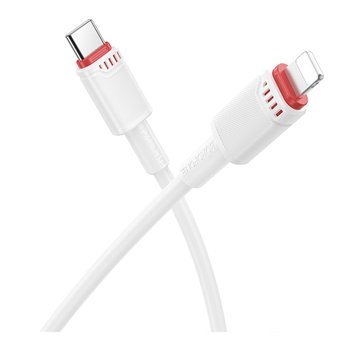  Кабель Borofone BX110 PD27W Type-C to Lightning (Білий)