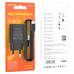 Зарядний пристрій Borofone BA68A Glacier USB 2.1A Black (BA68ACB) + Кабель Type-C