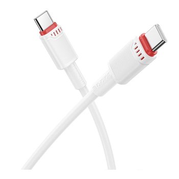 Кабель Borofone BX110 60W Type-C to Type-C (Білий)