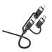 Кабель Borofone BU51 6-in-1 USB/C to iP/Micro/Type-C(L=1.2M) (Черный)