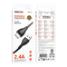 Кабель Borofone BX121 Lightning 2.4A (Чорний)
