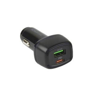 Автомобільний Зарядний Пристрій Borofone BZ14A PD20W+QC3.0 Type-C to Type-C 3A (Чорний) Автомобільний Зарядний Пристрій Borofone BZ14A PD20W+QC3.0 Type-C to Type-C 3A (Чорний)