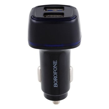 Автомобильное зарядное устройство  Borofone BZ14 Micro 2USB 2.4A (Черный)