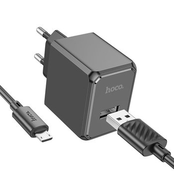 Зарядний Пристрій Hoco CS11A 1USB 2.1A+USB to Micro (Чорний)