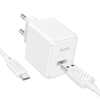 Зарядний Пристрій Hoco CS11A 1USB 2.1A+USB to Type-C (Білий) Зарядний Пристрій Hoco CS11A 1USB 2.1A+USB to Type-C (Білий)