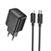 Зарядний Пристрій Hoco CS24A 1USB-C PD/QC 25W+Type-C to Lightning (Чорний)
