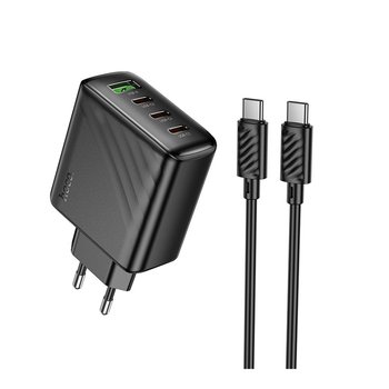 Зарядное устройство Hoco CS27A 3USB-C/1USB PD/QC 67W+Type-C to Type-C (Черный)