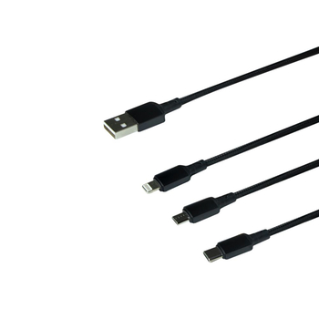 Кабель Borofone BX72 to Micro\Lightning\Type-C 3 в 1