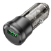 Автомобільний зарядний пристрій Borofone BZ23 1USB QC18W (Прозоро-чорний)