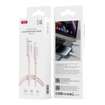 Кабель XO-NB265 Lightning 2.4A (Бiлий)