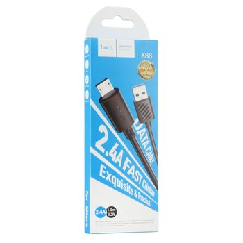Кабель Hoco X88 Gratified Micro 2.4A(Чорний)