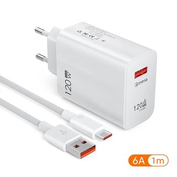 Зарядное устройство 120W + Кабель Type-c