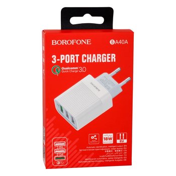 Зарядное устройство Borofone BA40A QC3.0 3USB