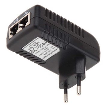 POE инжектор в розетку RITAR 12V 1A с портами Ethernet